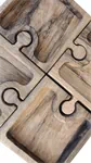פאזל פיצוחים 4 חלקים יוקרתי ומיוחד עשוי עץ אגוז אפריקאי ( גדול) 2