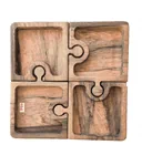 פאזל פיצוחים 4 חלקים יוקרתי ומיוחד עשוי עץ אגוז אפריקאי ( גדול)