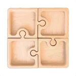 סט כלי הגשה ייחודי ומיוחד בצורת פאזל 4 חלקים. 3