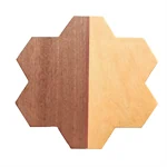 כוורת פיצוחים מעץ טבעי, מגש הגשה בעיצוב גאומטרי. 2