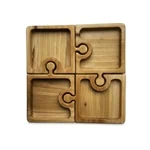 קעריות פיצוחים בצורת פאזל ארבעה חלקים מושלמים לאירוח