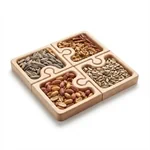 סט כלי הגשה ייחודי ומיוחד בצורת פאזל 4 חלקים.