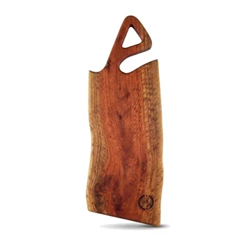 קרש חיתוך מעוצב עשוי מאקליפטוס ידית משולשלת