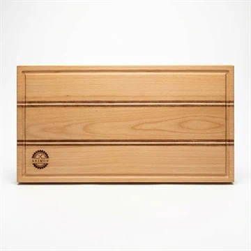 קרש חיתוך מעוצב בשני צבעים - פסים