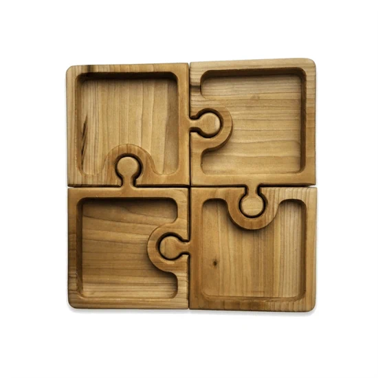 קעריות פיצוחים בצורת פאזל ארבעה חלקים מושלמים לאירוח