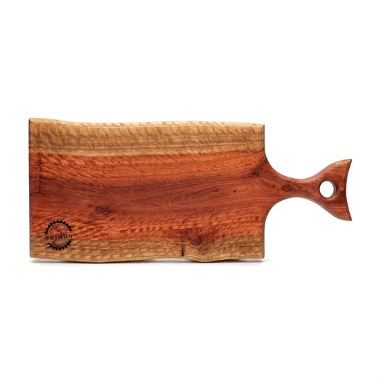 קרש חיתוך והגשה מדהים ביופיו עשוי מאקליפטוס טבעי